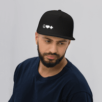 PLP Mono Snapback in Black - White on Black