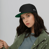 PLP Mono Snapback in Black - White on Black