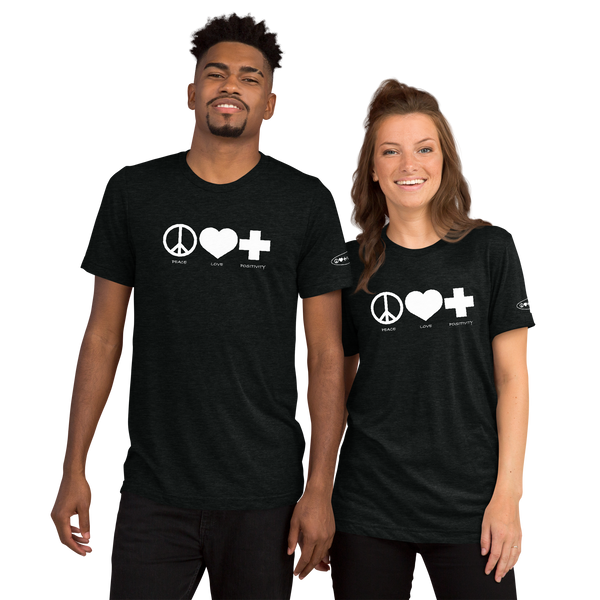 PLP Mono Short Sleeve T-shirt White on Black