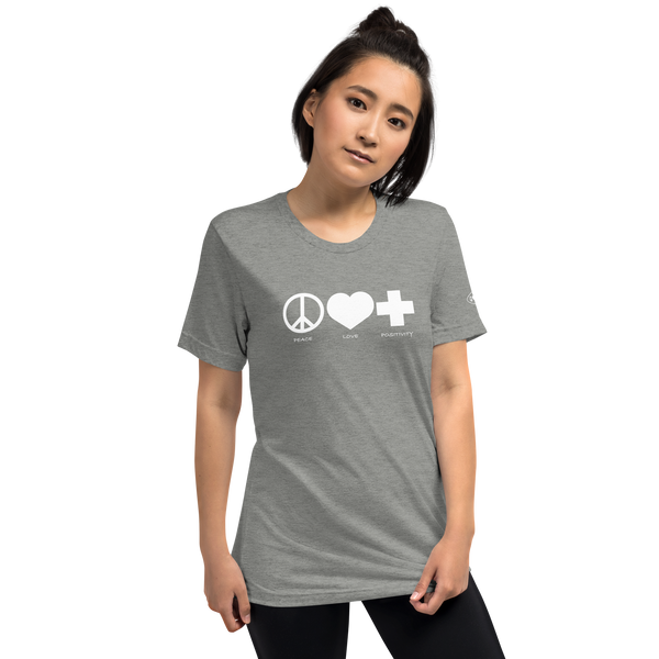 PLP Mono Short Sleeve T-shirt White on Grey