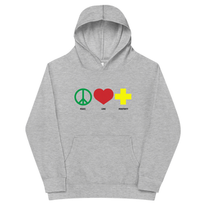 PLP Kids fleece hoodie - Gray