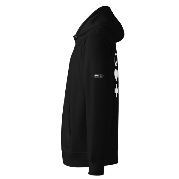 Eco Hoodie - Black/White