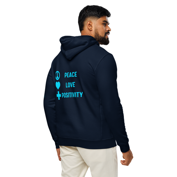 Eco Hoodie - Navy/Light Blue