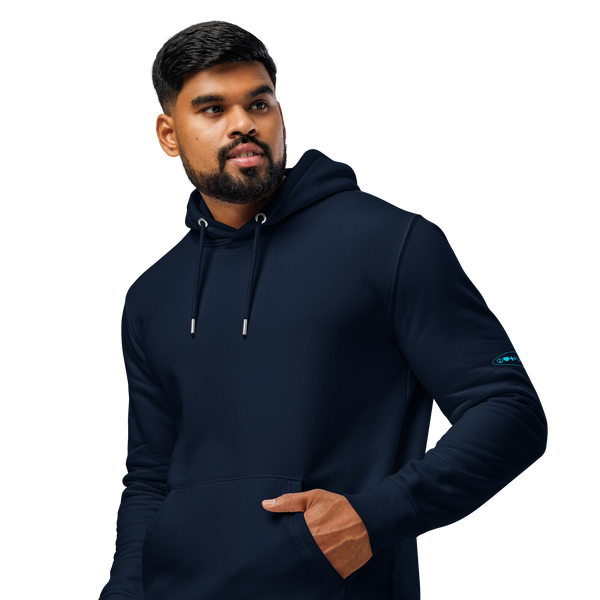 Eco Hoodie - Navy/Light Blue