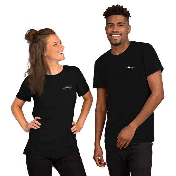 PLP Mono Short sleeve t-shirt White on back of Black