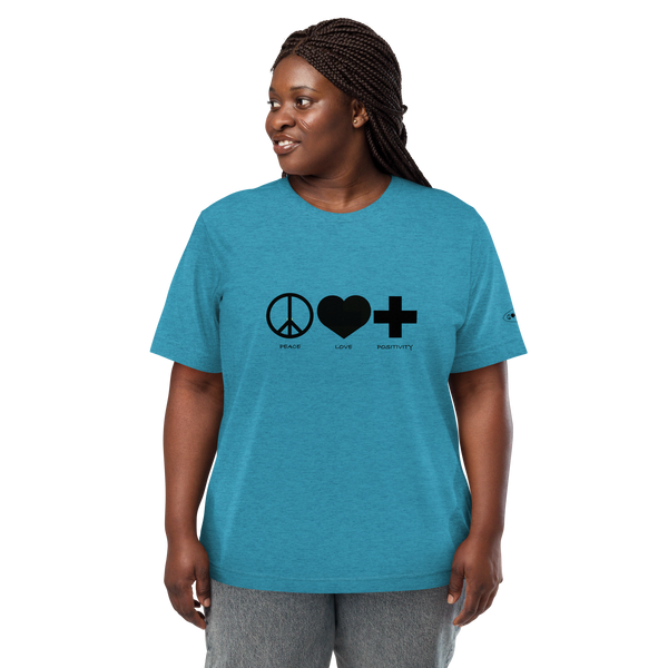 PLP Mono Short Sleeve T-shirt - Black on Aqua