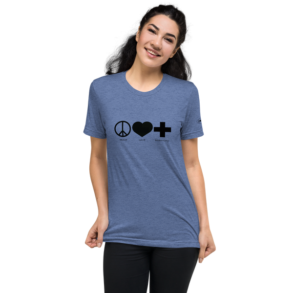 PLP Mono Short Sleeve T-shirt - Blue Tri-blend